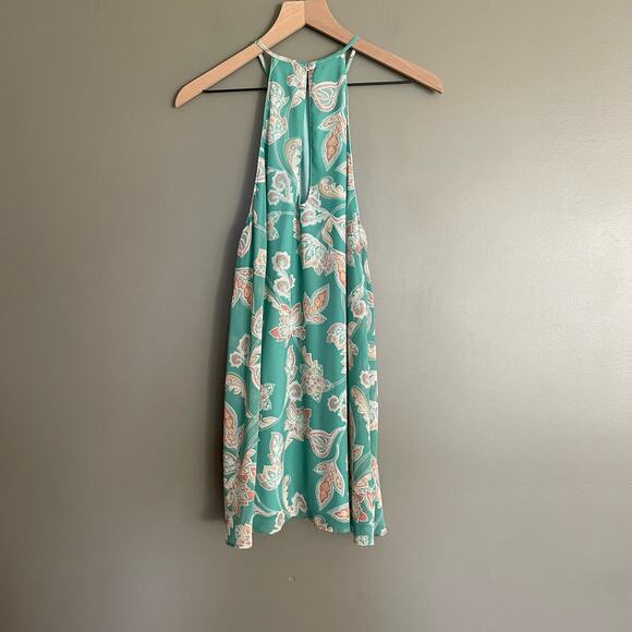 Show Me Your Mumu Gomez Jadely Paisley Floral A-Line Dress Size Small Green - Picture 11 of 16